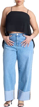 ELOQUII Cascading Crop Top