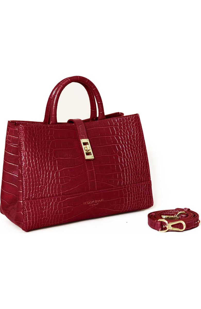 Teddy Blake Lola Croco 10", Alternate, color, Darkred