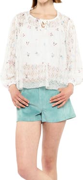 Anna Sui Embroidered Lacey Trellis Blouse