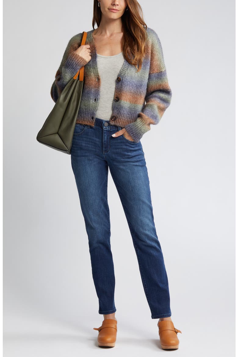 'Ab'Solution Straight Leg Jeans (Nordstrom Exclusive), Main, color, BLUE