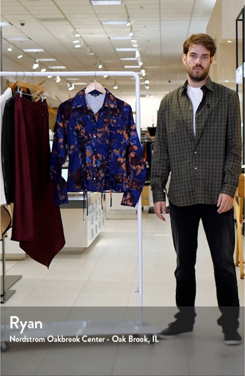 Structured Corset Laced Woven Jacket, sales video thumbnail