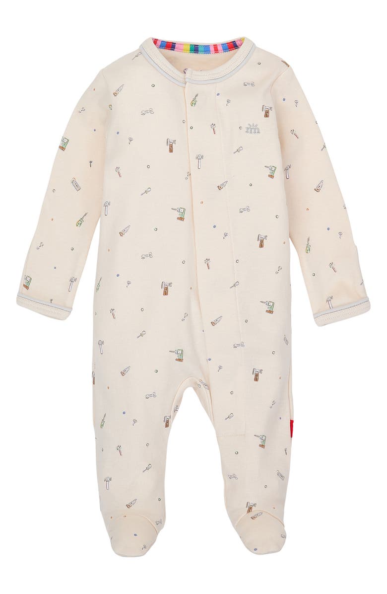 Magnetic Me Fix It Friends Organic Cotton Footie, Main, color, 