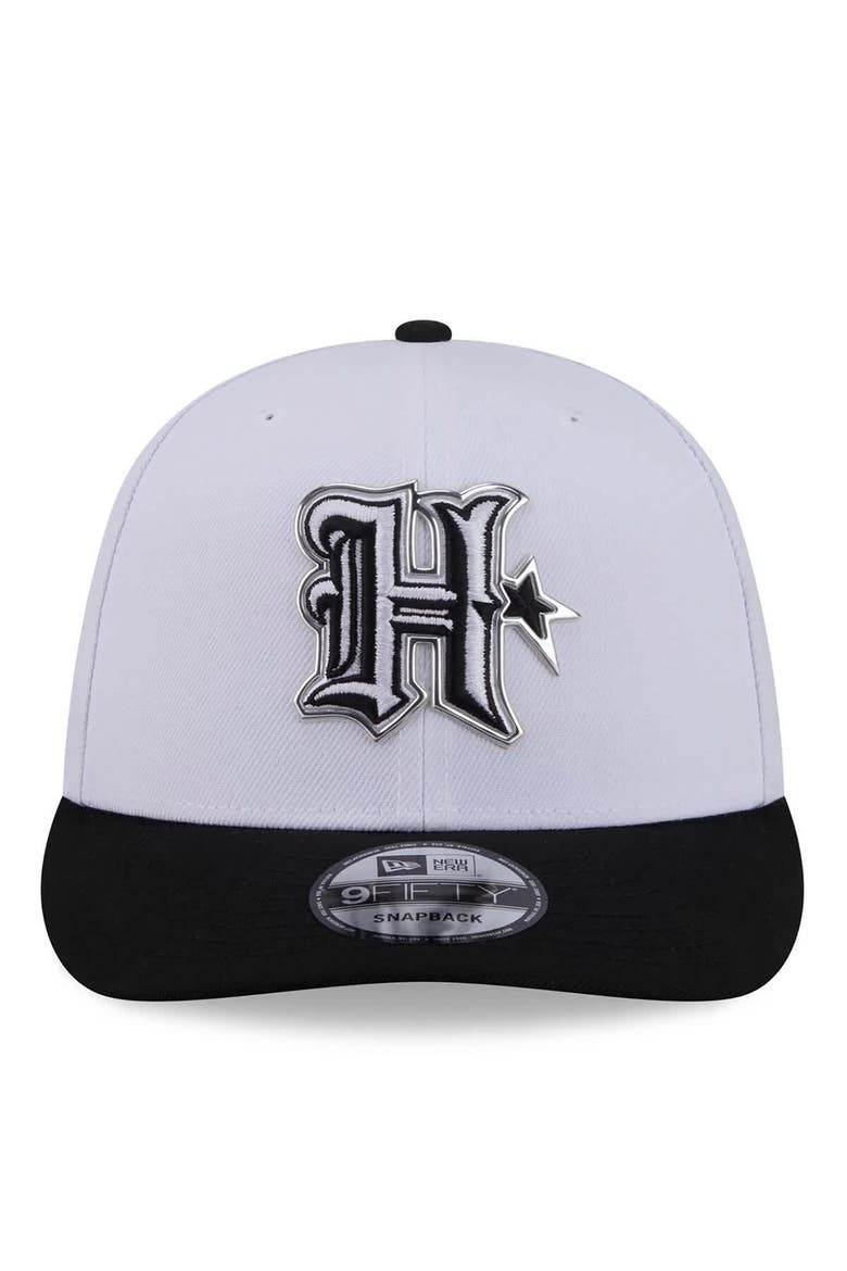 Men's New Era  White/Black Houston Texans 2026 NFL Draft Pre-Curved 9FIFTY Snapback Hat, Alternate, color, White