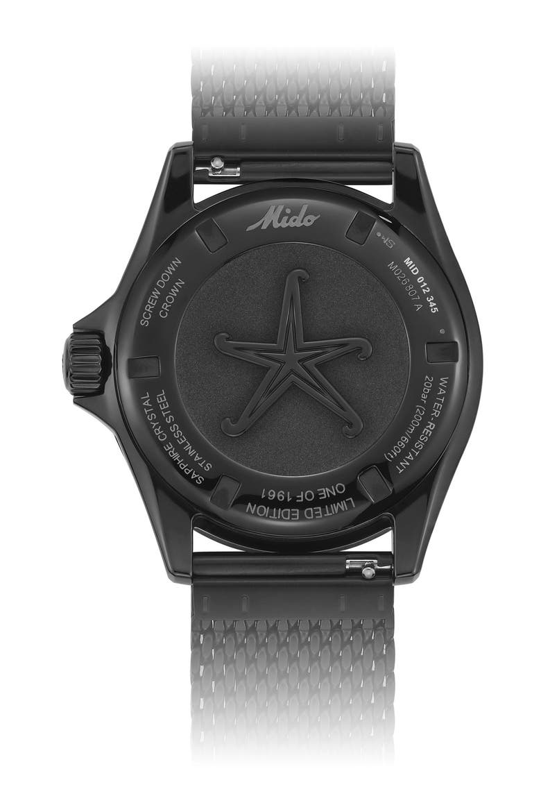 Ocean Star Captain Decompression Timer Automatic Watch, 41mm (Limited Edition), Alternate, color, BLACK