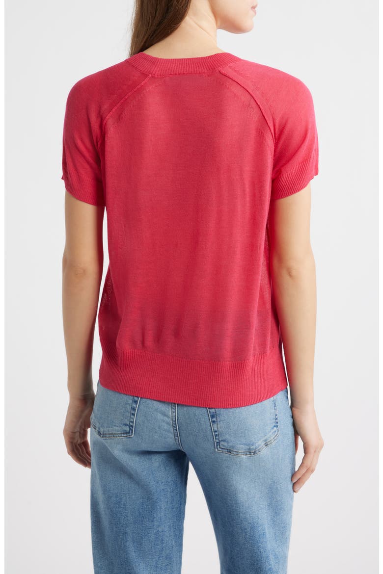 Short Sleeve Knit Shirt, Alternate, color, BRIGHT ROSE