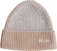 TBCo Cashmere & Merino Ribbed Two-Tone Beanie