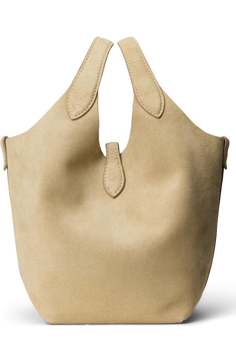 Polo Ralph Lauren Small Play Suede Crossbody Bag, Alternate, color, Cashew