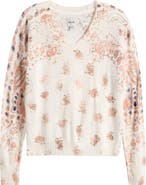 NIC+ZOE Paisley V-Neck Sweater