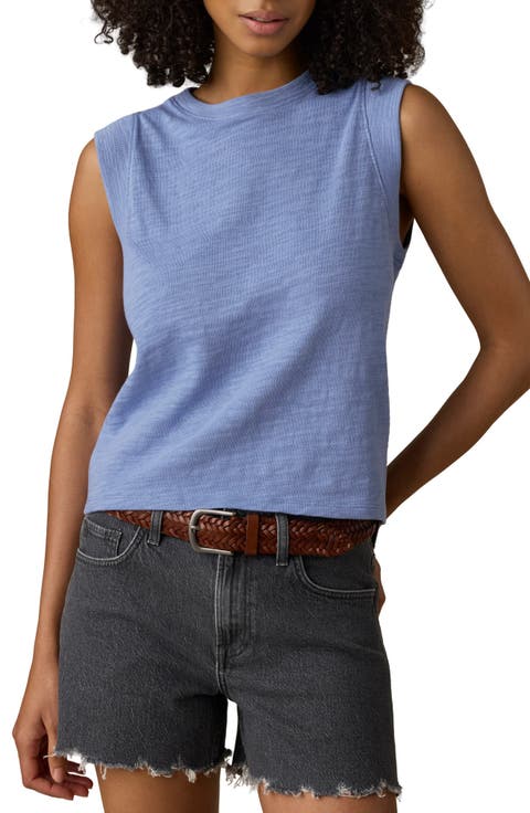 Sunwashed Slub Muscle Tank