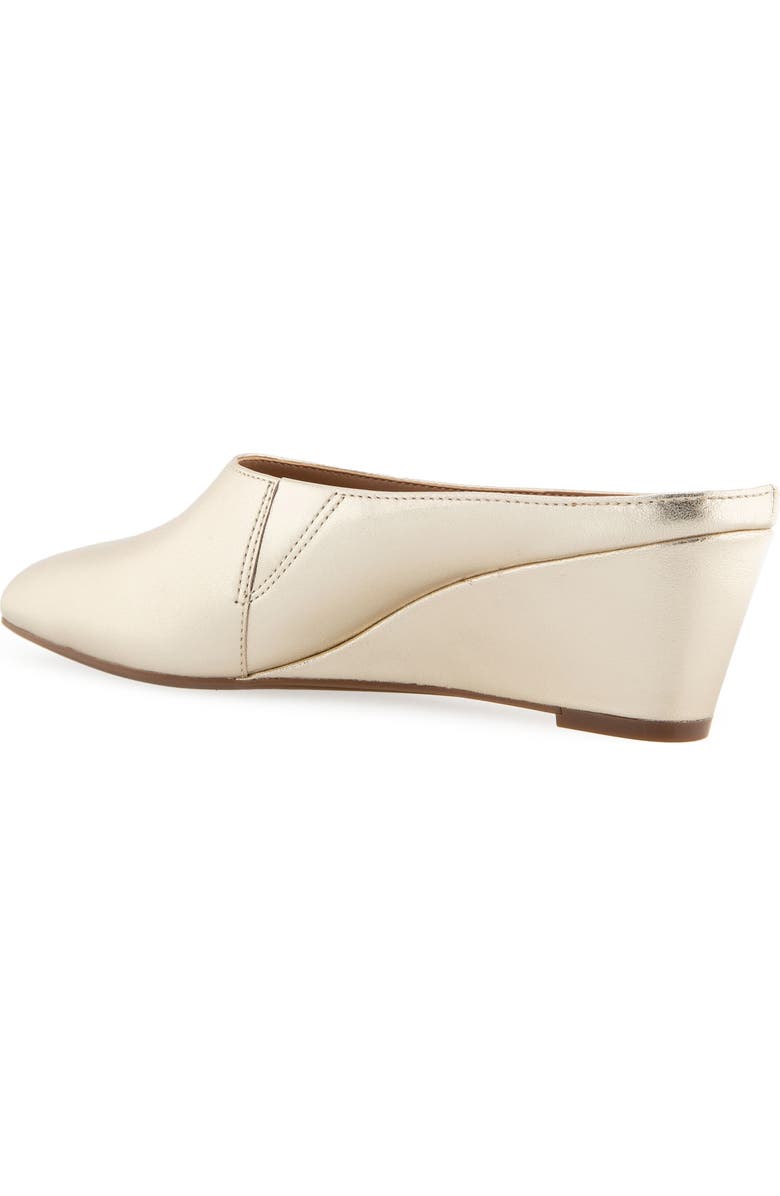 Aerosoles Camia Wedge Mule, Alternate, color, Gold Metallic Leather