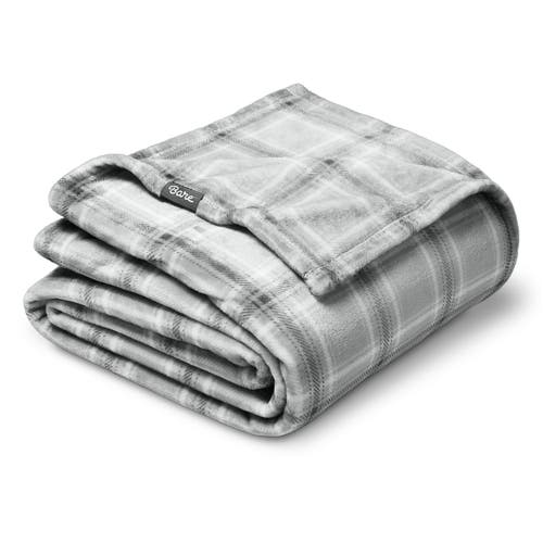 Bare Home Microplush Fleece Throw Blanket in Tartan Plaid at Nordstrom, Size Standard