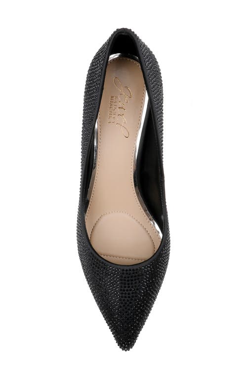 Jewel Badgley Mischka Tyanna Embellished Pointed Toe Pump In Black