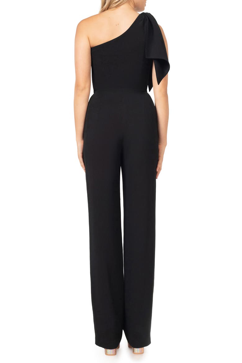Tiffany One-Shoulder Jumpsuit, Alternate, color, BLACK