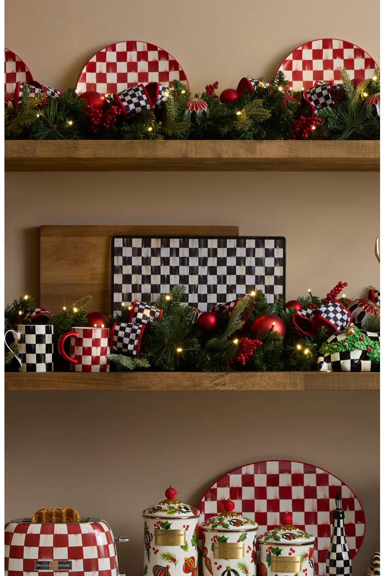 Courtly Check Set of 2 Glass Cutting Boards, Alternate, color, COURTLY