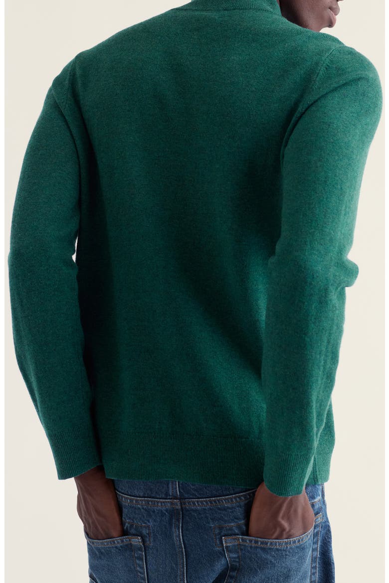 Prow Quarter Zip Merino Wool Blend Sweater, Alternate, color, THICKET