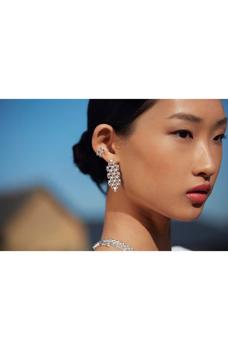 Monica Vinader Heirloom Chain Cocktail Drop Earrings, Alternate, color, Silver