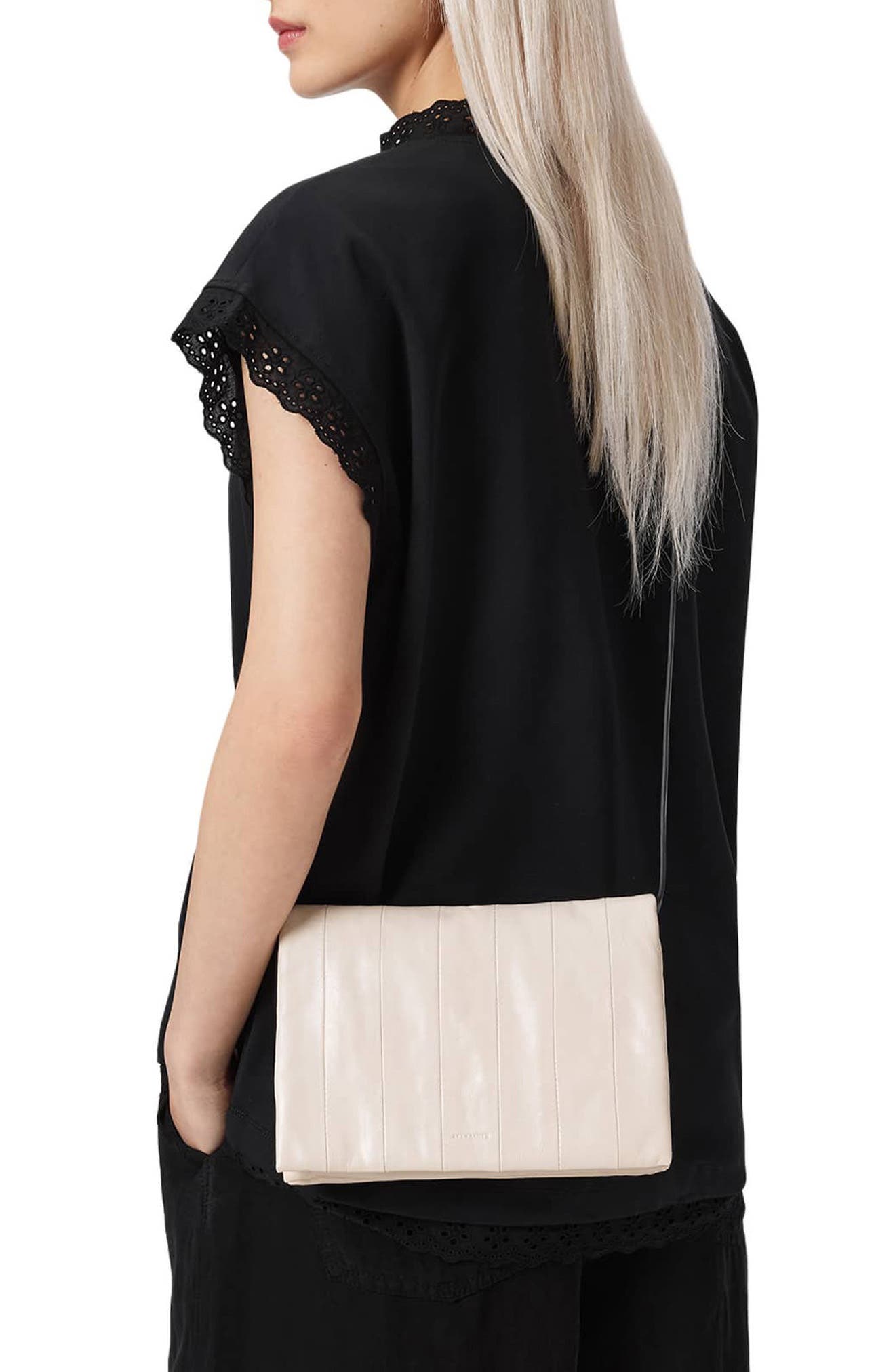 Uma Leather Crossbody Bag, Alternate, color, GYPSUM WHITE