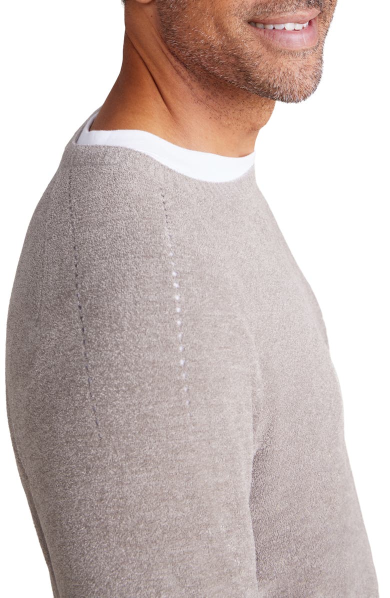 Barefoot Dreams<sup>®</sup> CozyChic<sup>™</sup> Lite Raglan Pointelle Sweatshirt, Alternate, color, 