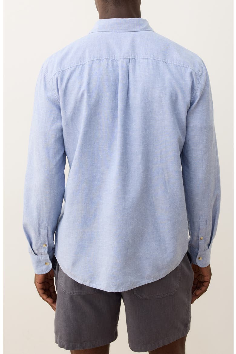 Better-than-Linen Hemp Blend Button-Down Shirt, Alternate, color, CHAMBRAY