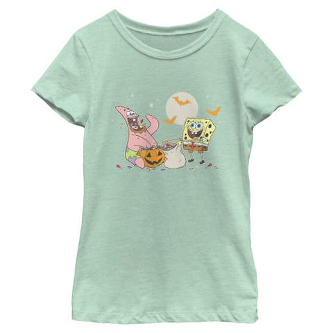 Girls Spongebob Squarepants Moonlight Candy Eating T Shirt