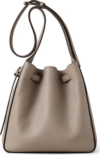 Small Lyra Leather Bucket Bag