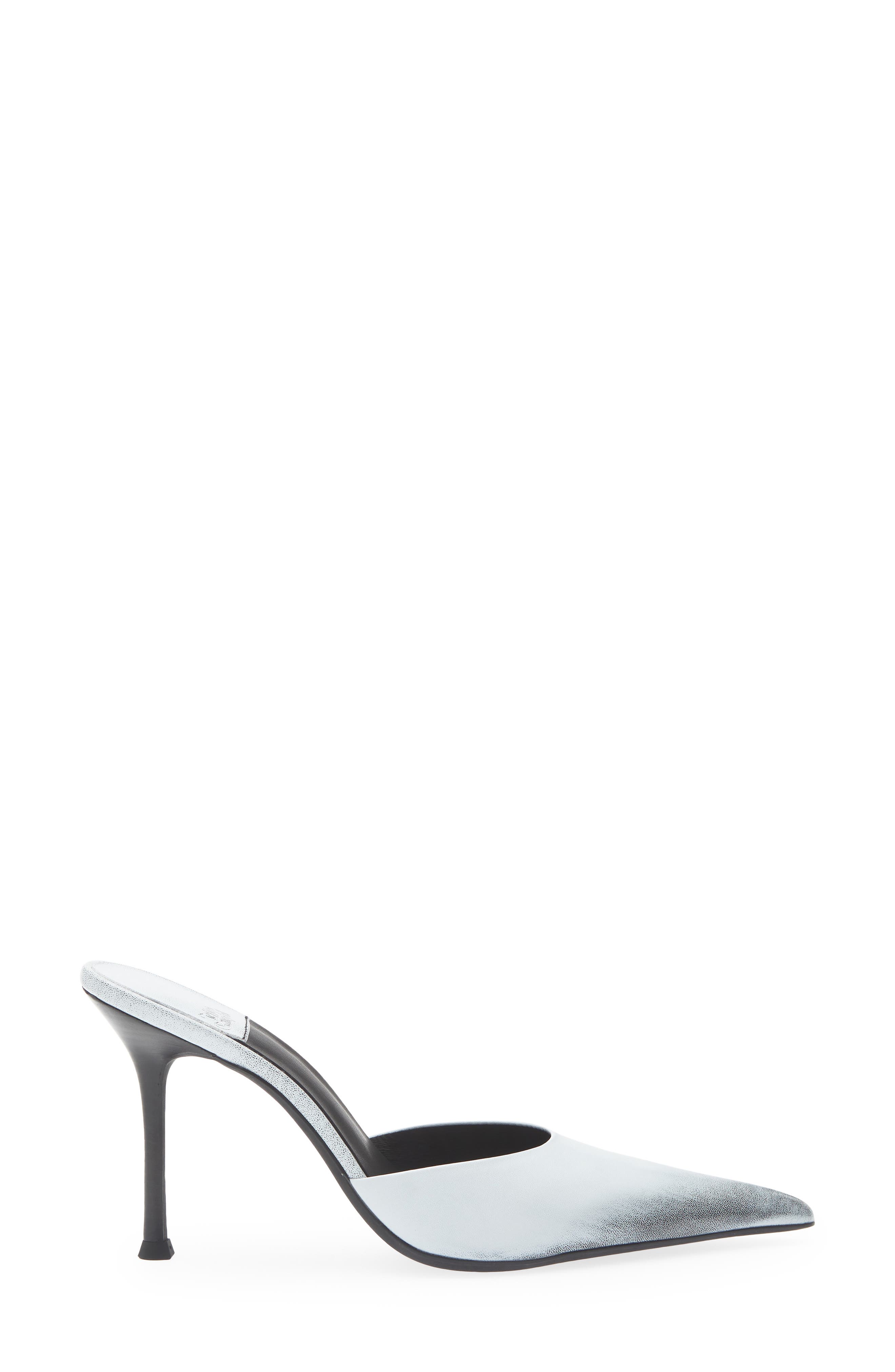 Robyn Pointed Toe Mule, Alternate, color, WHITE RUBOFF