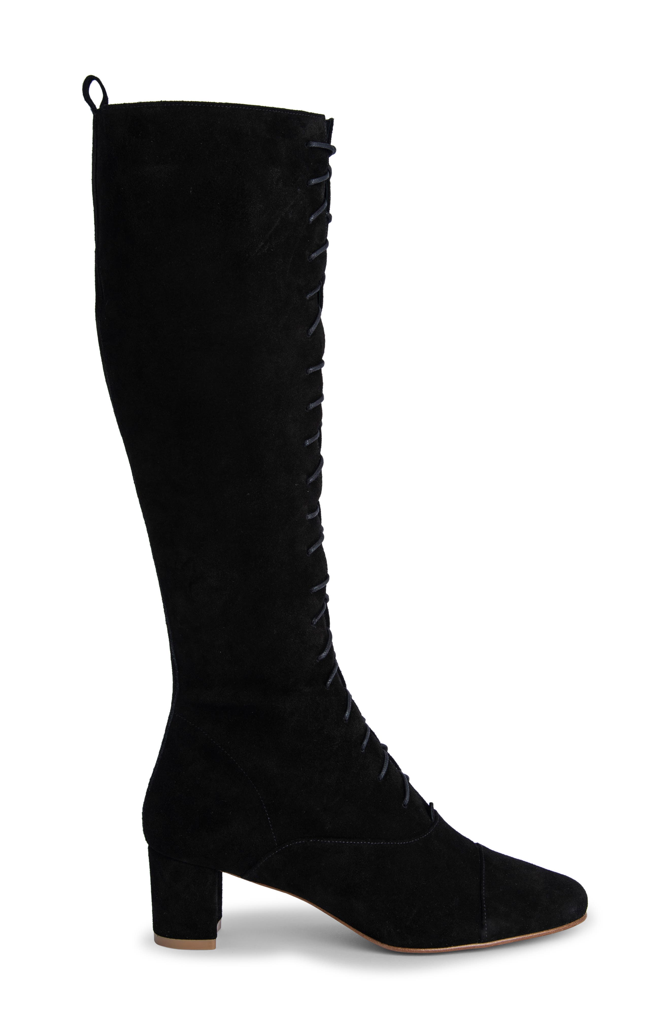 By Far Lada Lace-Up Tall Boot, Alternate, color, 