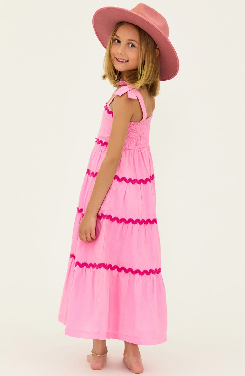 Beach Riot Kids' Little Rickrack Trim Cotton Maxi Sundress, Alternate, color, 