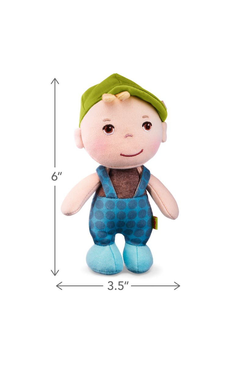 HABA Mini Soft Doll Matteo - Tiny 6" First Baby Boy Doll from Birth and Up, Alternate, color, Multi