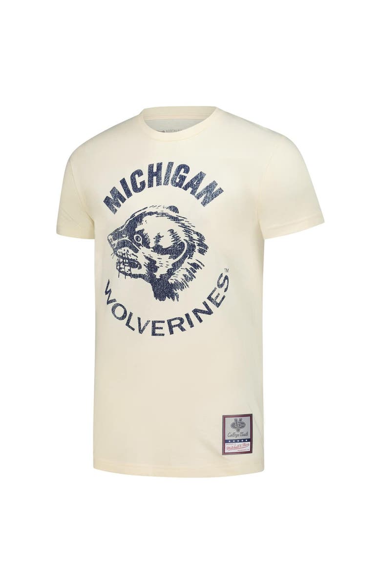 Mitchell & Ness Men's Mitchell & Ness  Cream Michigan Wolverines Vintage Tone T-Shirt, Alternate, color, Cream