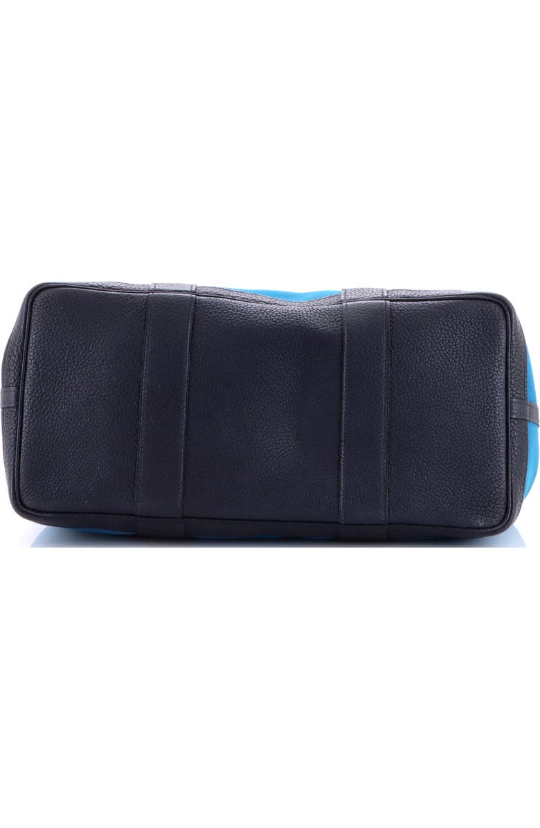 Pre-Owned Hermes Garden Party Tote Toile and Leather 36, Alternate, color, Bleu Izmir