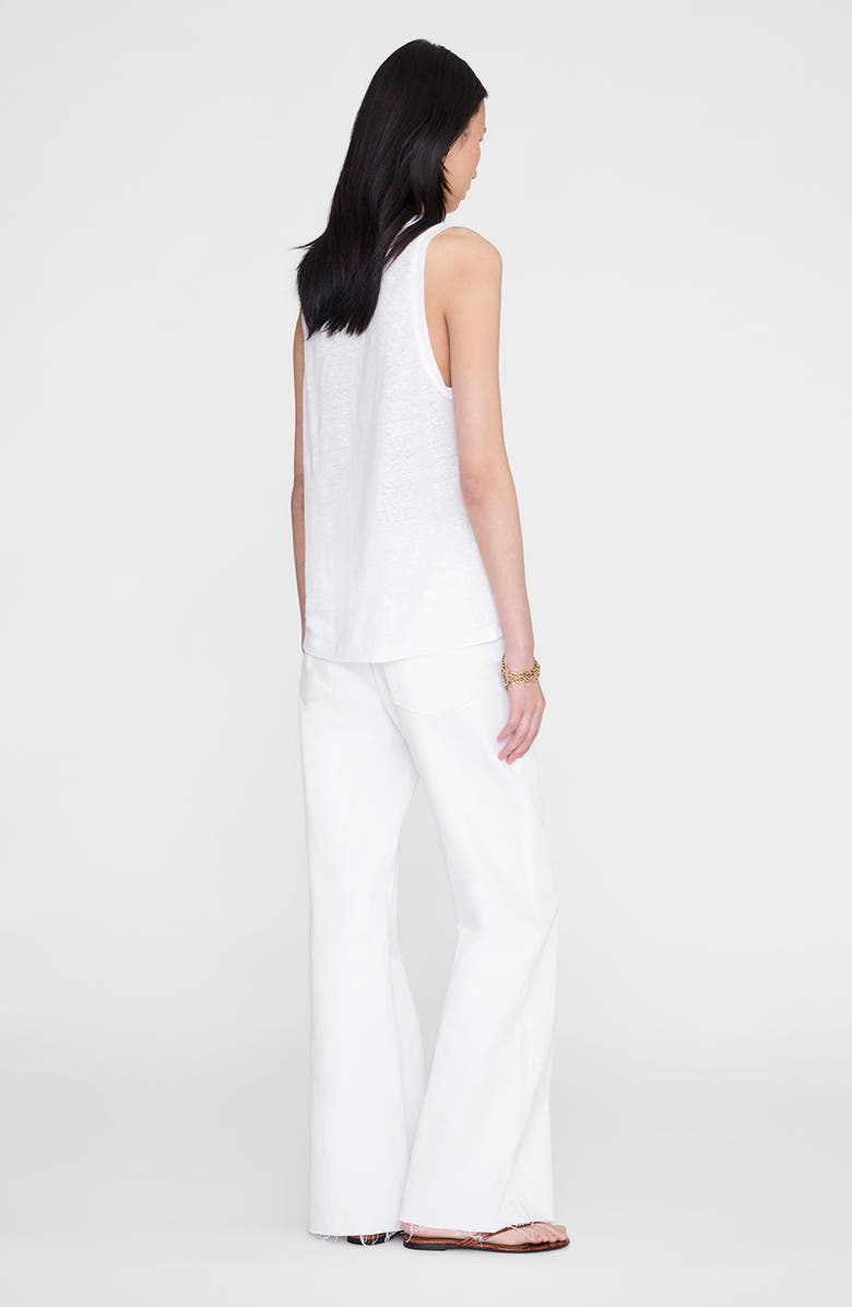 ANINE BING Juliann Tank, Alternate, color, White