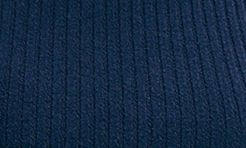 Isaac Mizrahi New York Rib Turtleneck Sleeveless Top In Navy