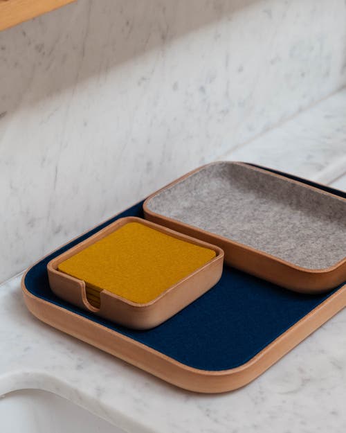 GRAF & LANTZ GRAF LANTZ KAWABON LEATHER/MERINO WOOL SMALL TRAY