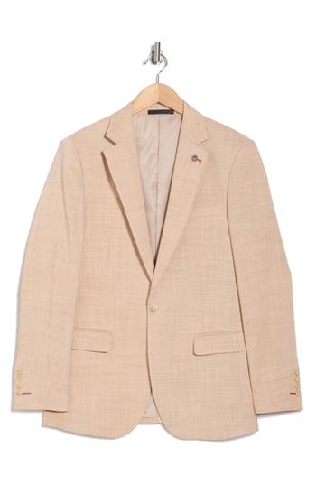 Tahari Slim Fit Sharkskin Blazer