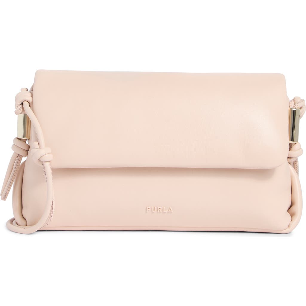 Furla Elettra Leather Crossbody Bag In Pink