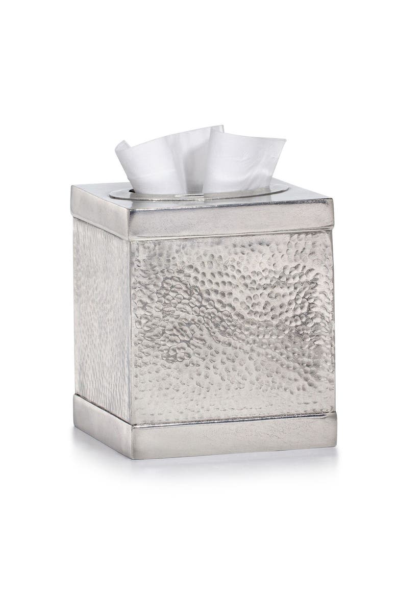 Contempo Hammered Tissue Cover, Main, color, SILVER