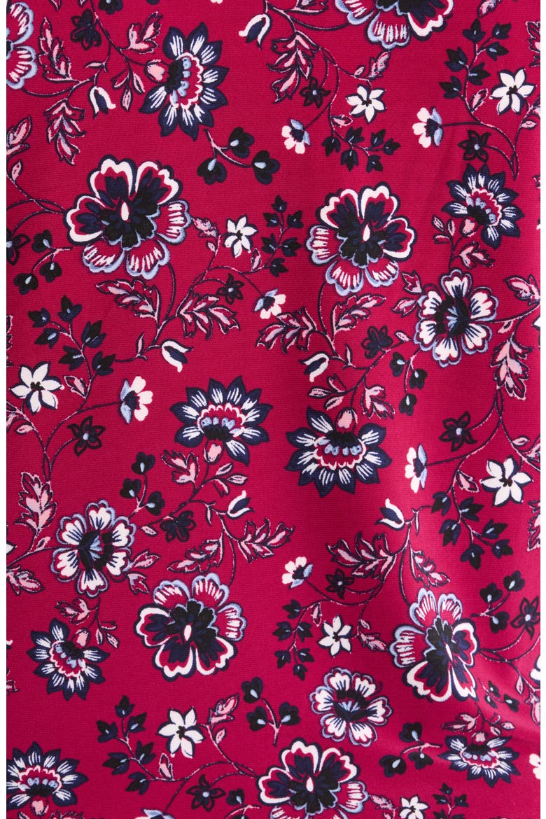 V-Neck Knit Top, Alternate, color, BERRY RED MULTI