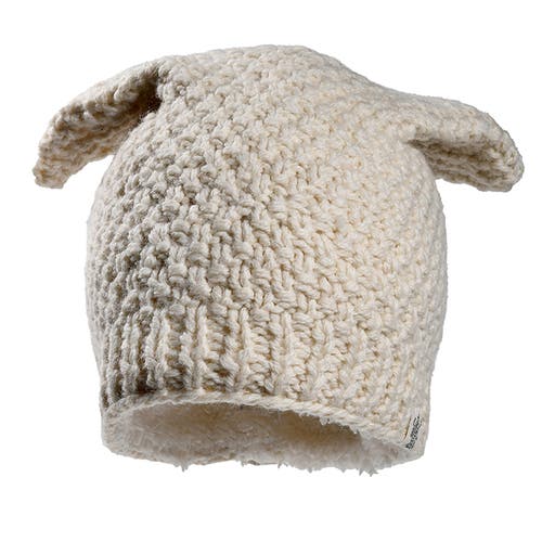 Nirvanna Designs Bear Ear Beanie In White