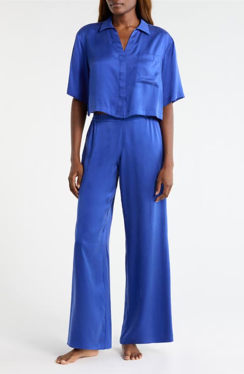Washable High Waist Silk Pajamas