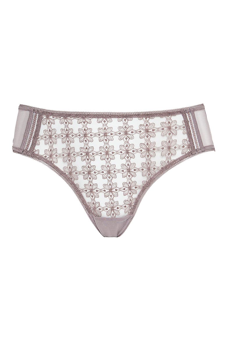 Café Fleur Bikini Briefs, Alternate, color, TAUPE