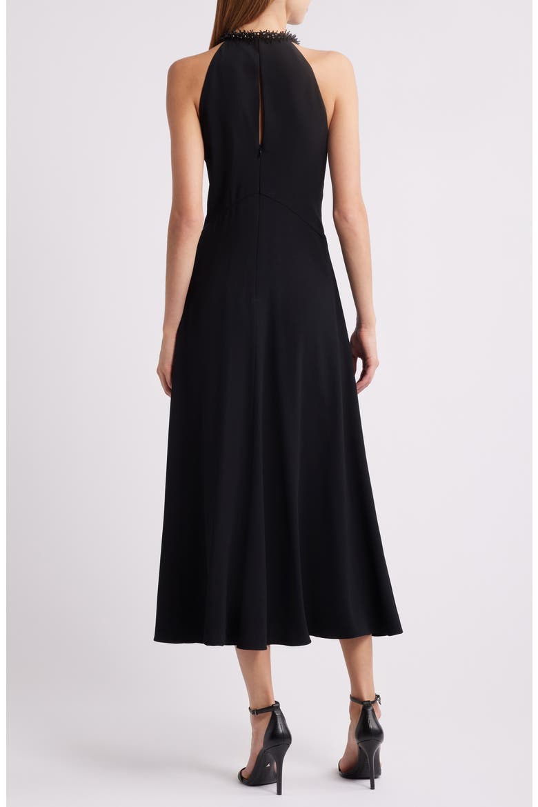Aria Beaded Sleeveless Cocktail Dress, Alternate, color, BLACK