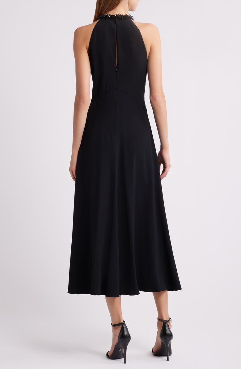 KOBI HALPERIN Aria Beaded Sleeveless Cocktail Dress, Alternate, color, Black