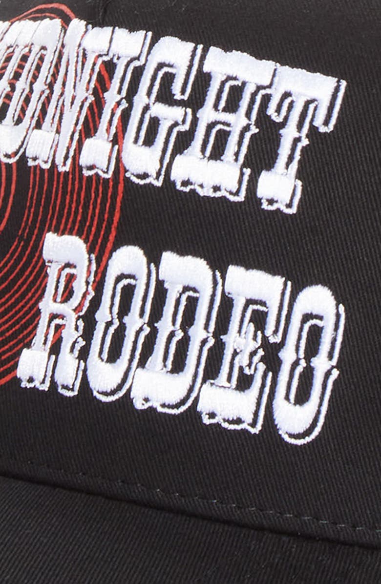 MIDNIGHT RODEO Whiskey Snapback Baseball Cap, Alternate, color, Jet Black