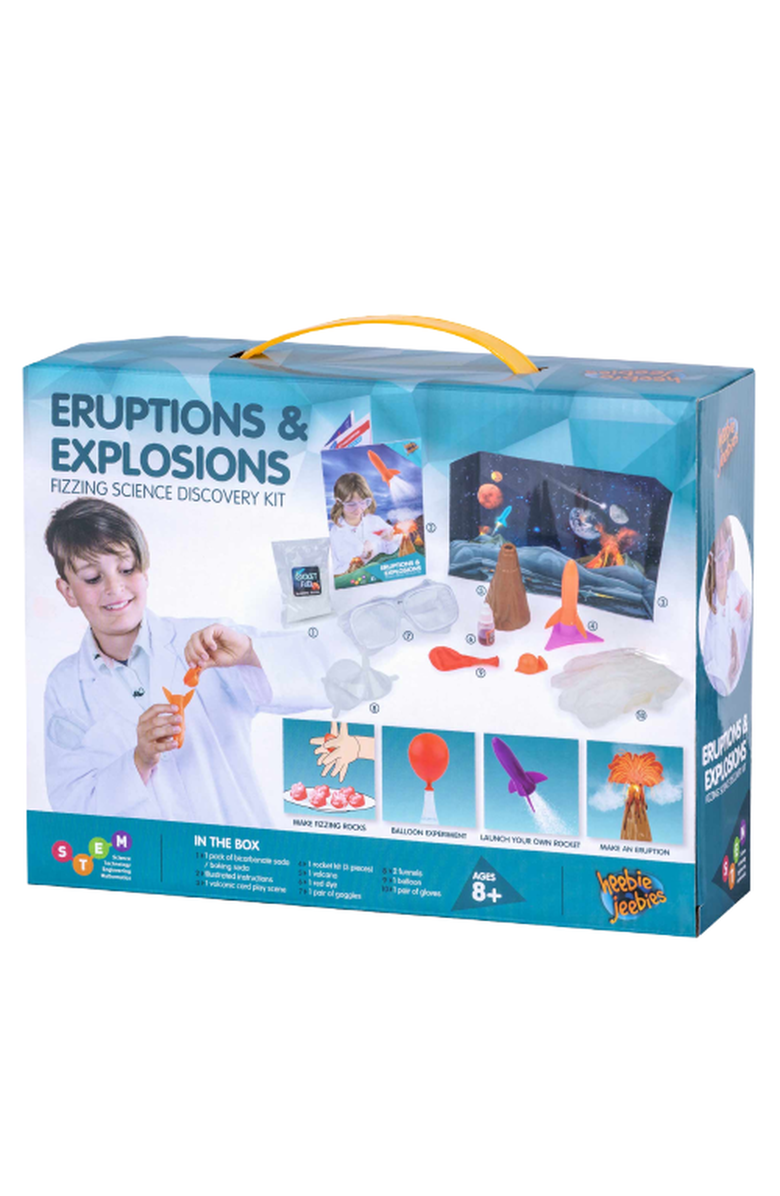 Heebie Jeebies Eruptions and Explosions Science Kit, Alternate, color, Blue