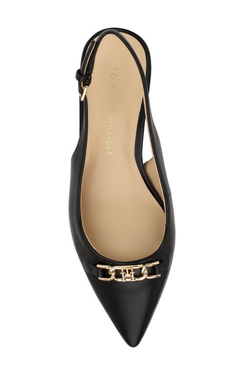 Tommy Hilfiger Tienna Slingback Pointed Toe Pump In Black