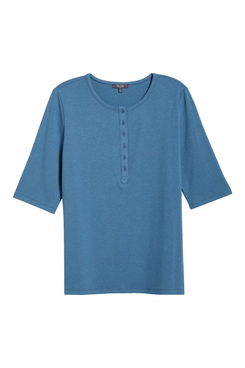 Rib Henley, Alternate, color, INDIGO MELODY