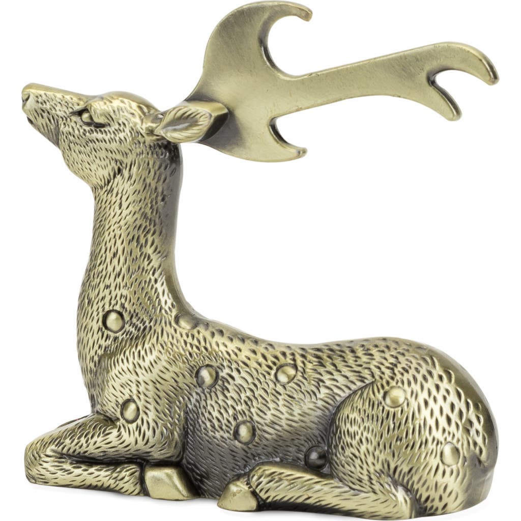 Twine Gilded Deer Bottle Opener In Gold
