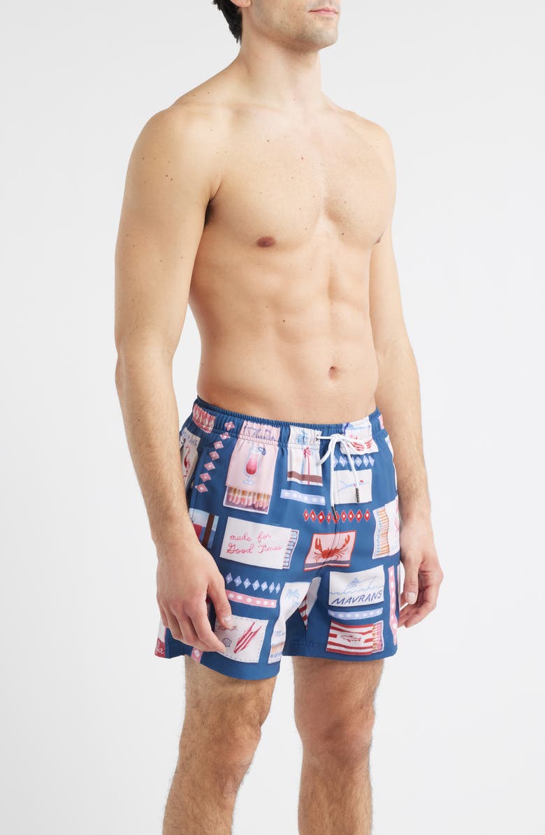 MAVRANS Match Box Swim Trunks, Alternate, color, Blue