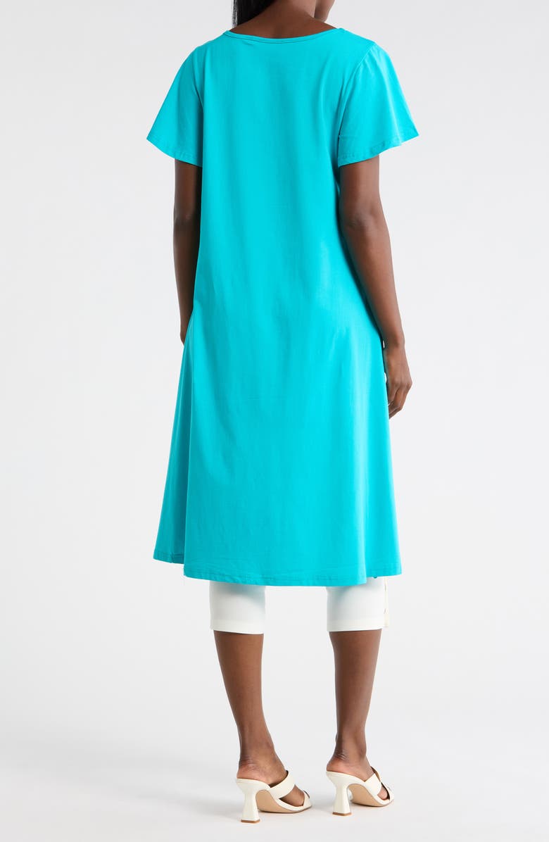 PATRIZIA LUCA High Low Tunic, Alternate, color, Turquoise